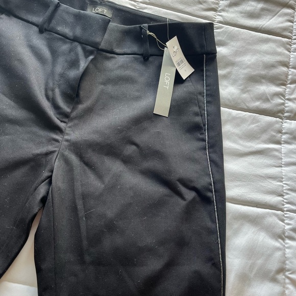 Loft skinny ankle pant with silver piping - Picture 4 of 9
